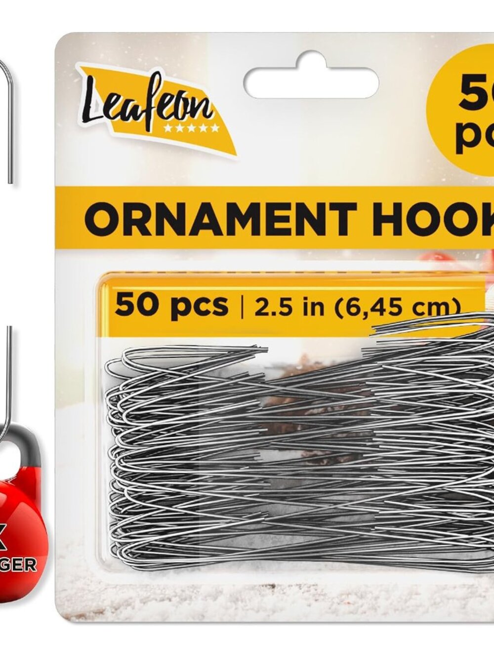 50 Pack Christmas Ornament Hooks – Great Ornament Hangers for Christmas Tree Dec